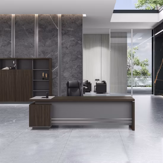 China Großhandelsmarkt Home Gaming Melamin Computer Furnier Executive Holz Moderne Tischmöbel Büroschreibtisch