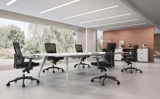 OEM Foshan Factory Design Bürostuhl, 4D verstellbare Armlehnen, hohe Rückenlehne, ergonomischer Stuhl