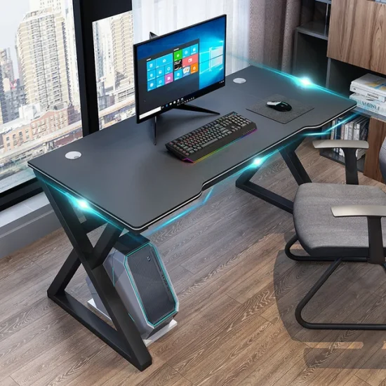 Home-Office-Schreibtisch, Gaming-Schreibtisch, PC-Wohnzimmermöbel, Gaming-Tisch, Computer-Büroschreibtisch