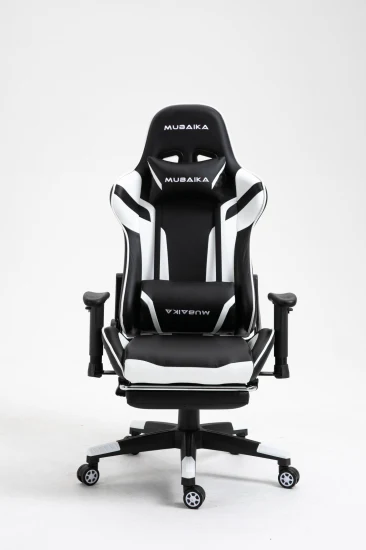 Gaming-Stuhl im Racing-Stil, ergonomischer Liegestuhl mit Fußstütze